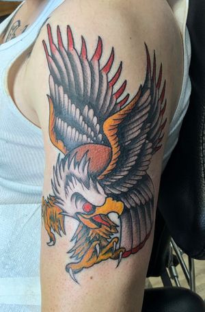 Tattoo uploaded by Josh O'Neill • Lion by Chris Dolsen - Silver Eagle ...