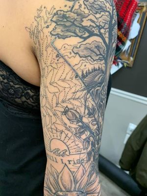 Free hand sleeve by Devin quarter view