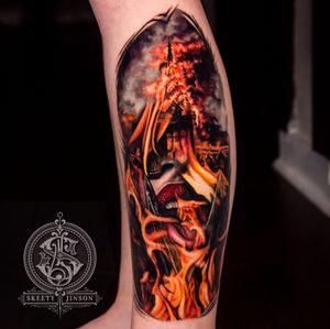 Who enjoys fire concept tattoos?