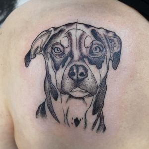 #animal #dog #portrait #pet #blackwork #cute #tattoo #tokyo 