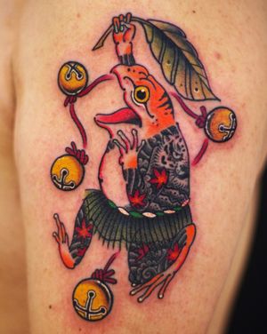 Japanese frog tattoo.