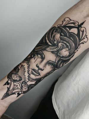 Medusa -Malaga Instagram y contacto: @davidvalverde.tattoo