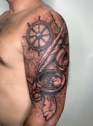 Nautical tattoo. 