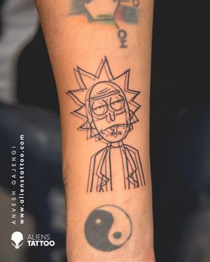 Customized Glitch Tattoo by Anvesh Gajengi at Aliens Tattoo India.
If you wish to get this unique tattoos visit our website - www.alienstattoo.com