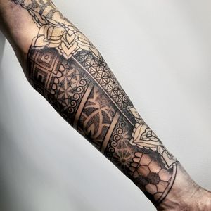 Forearm section to a full sleeve project 