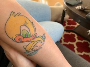 1 month healed new school duck a client sent me a picture of, still needs another session to be done soon.