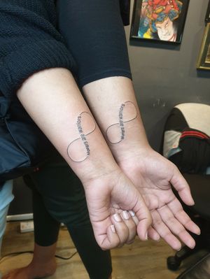 Family tattoo, infinity sign.. by me