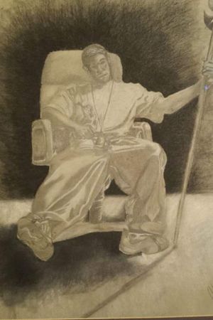 Originally for Highschool Art project-"BOSS IN THE MAKING" @ done by "HUDY" @ St. Clairsville, OH (03/12/2004)