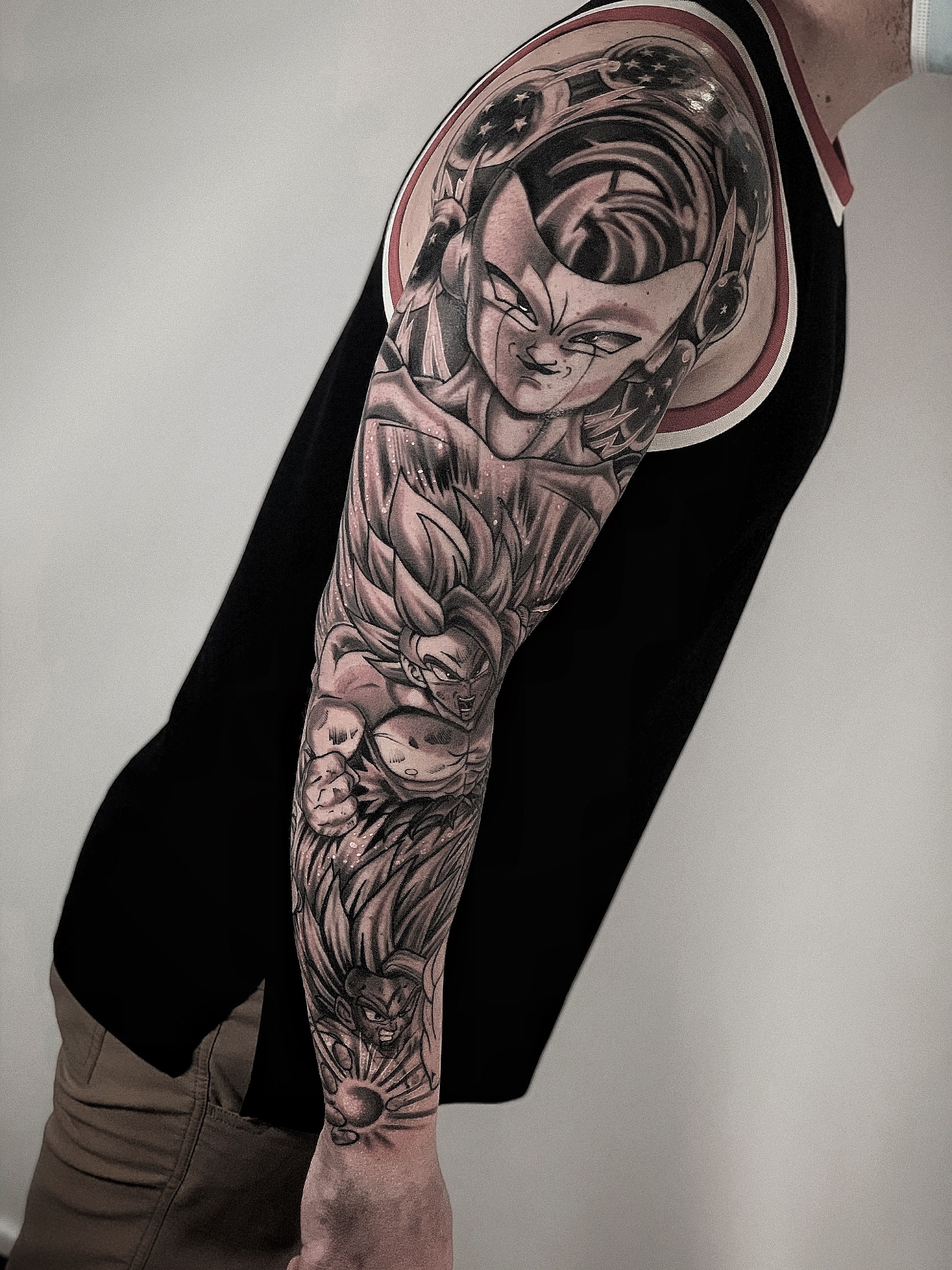 Tattoo uploaded by Patryk Bullet Chudzicki  Dragon Ball Leg Sleeve in  progress  Tattoodo