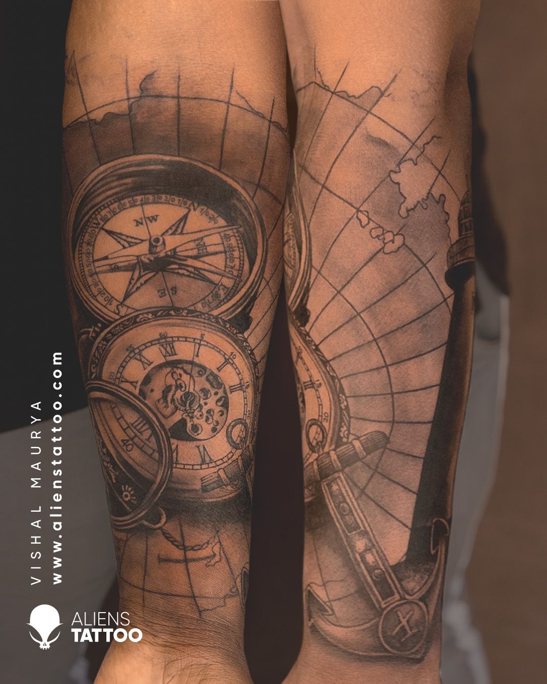 77 Terrific Travel Tattoos for Men [2024 Inspiration Guide] | Map tattoos,  Australia tattoo, Travel tattoo