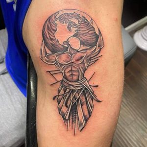 Atlas Tattoo / Scar Cover Up@Romerotattoos 