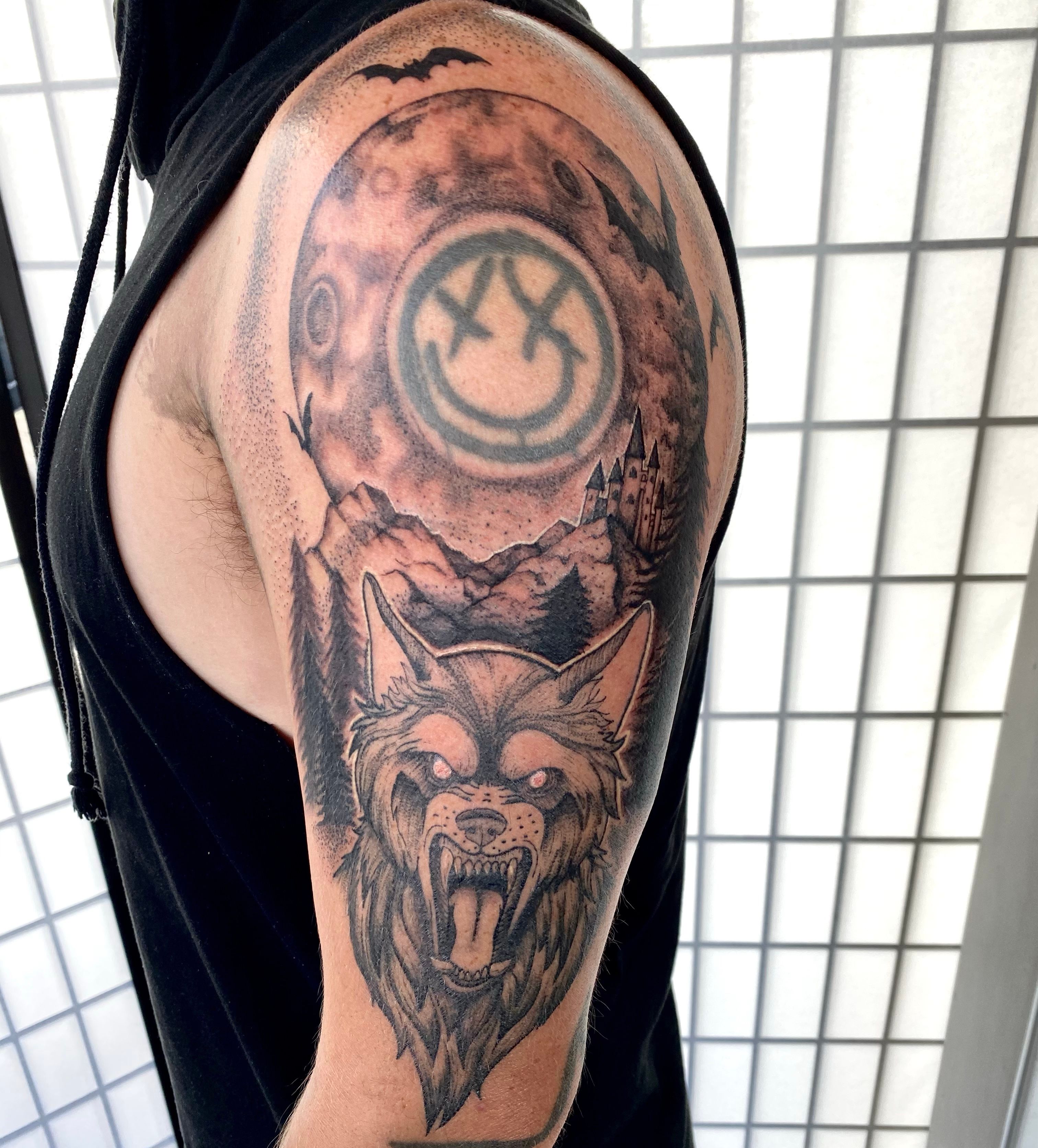 Shaded Guys Old School Angry Wolf Forearm Tattoo  Tattoo designs men Forearm  tattoo design Wolf tattoo design