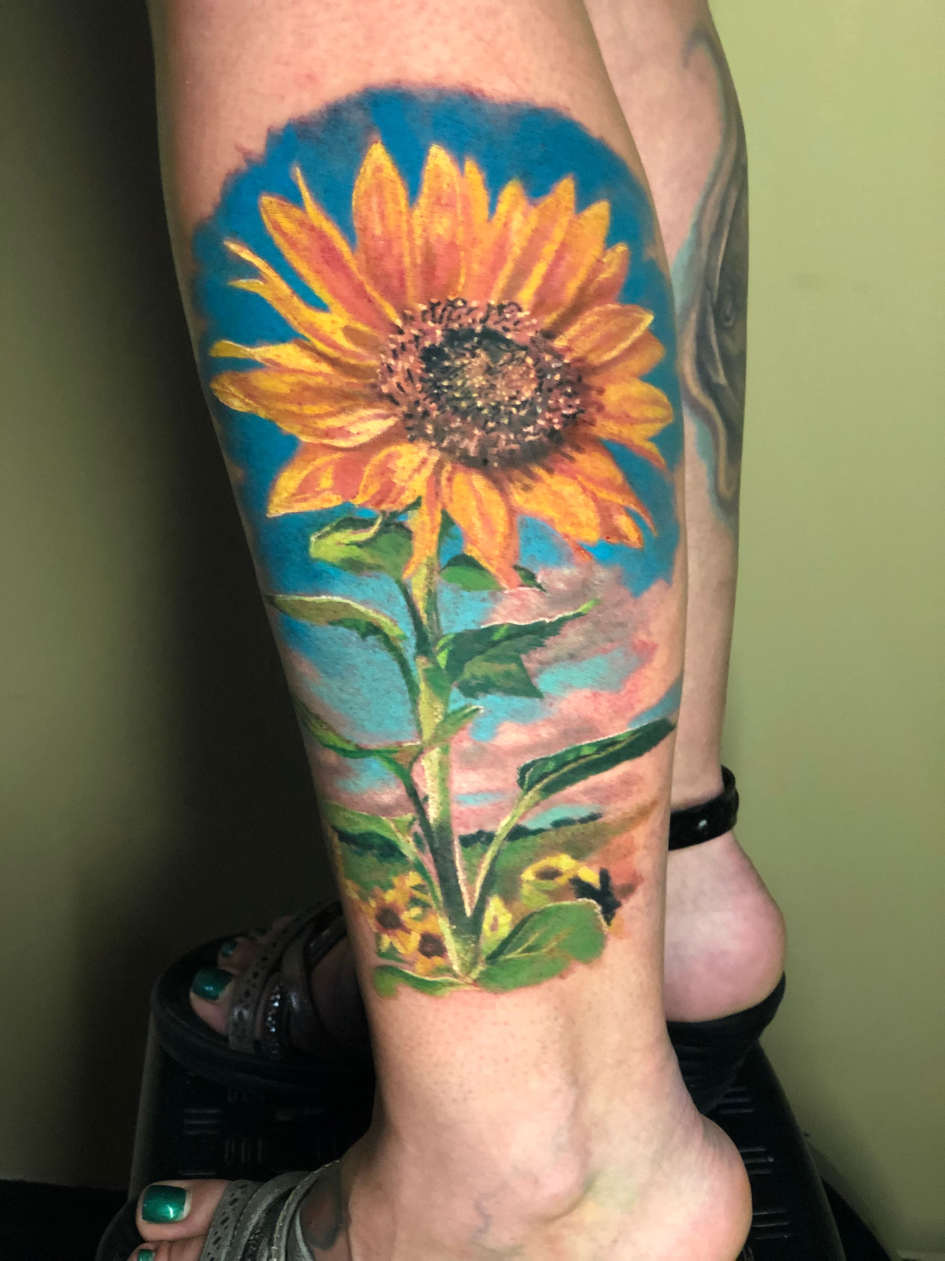 Tattoo uploaded by Joshua Marchand • Sunflower • Tattoodo