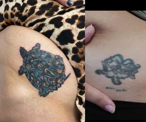 Cover up. Now it’s a cute little turtle 🖤
