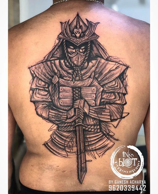 Wow This samurai tattoo by hohoink is so unique Truly a one of a kind  tattoo japanesetattoo samuraitattoo irezumi backtattoo  Instagram
