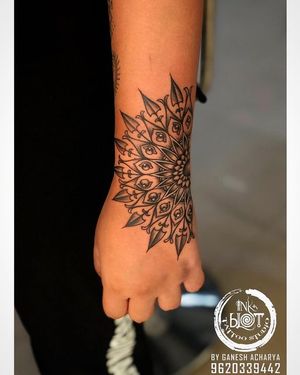 Custom mandala tattoo on wrist done @inkblottattooz  by @ganesh46_21  Contact :9620339442 Visit:www.Inkblottattoos.com#tattoos #tattoo #tattoosleeve #mandalatattoo #mandalatattoos #tattoosleeves #tattoodesign #tattooartist #tattooart #tattoogirl #tattoolove #tattoolife #tattooflash #tattooshop #tattooworkers #mandala #mandalaartist #mandaladrawing #banglore #jayanagar #jpnagar #customtattoo