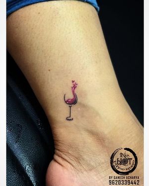 Minimalistic tattoo done @inkblottattooz Book an appointment:9620339442 #tattoo #tattoos #reels #tattooideas #tattoodesign #tattooartist #winelover #tattoolove 