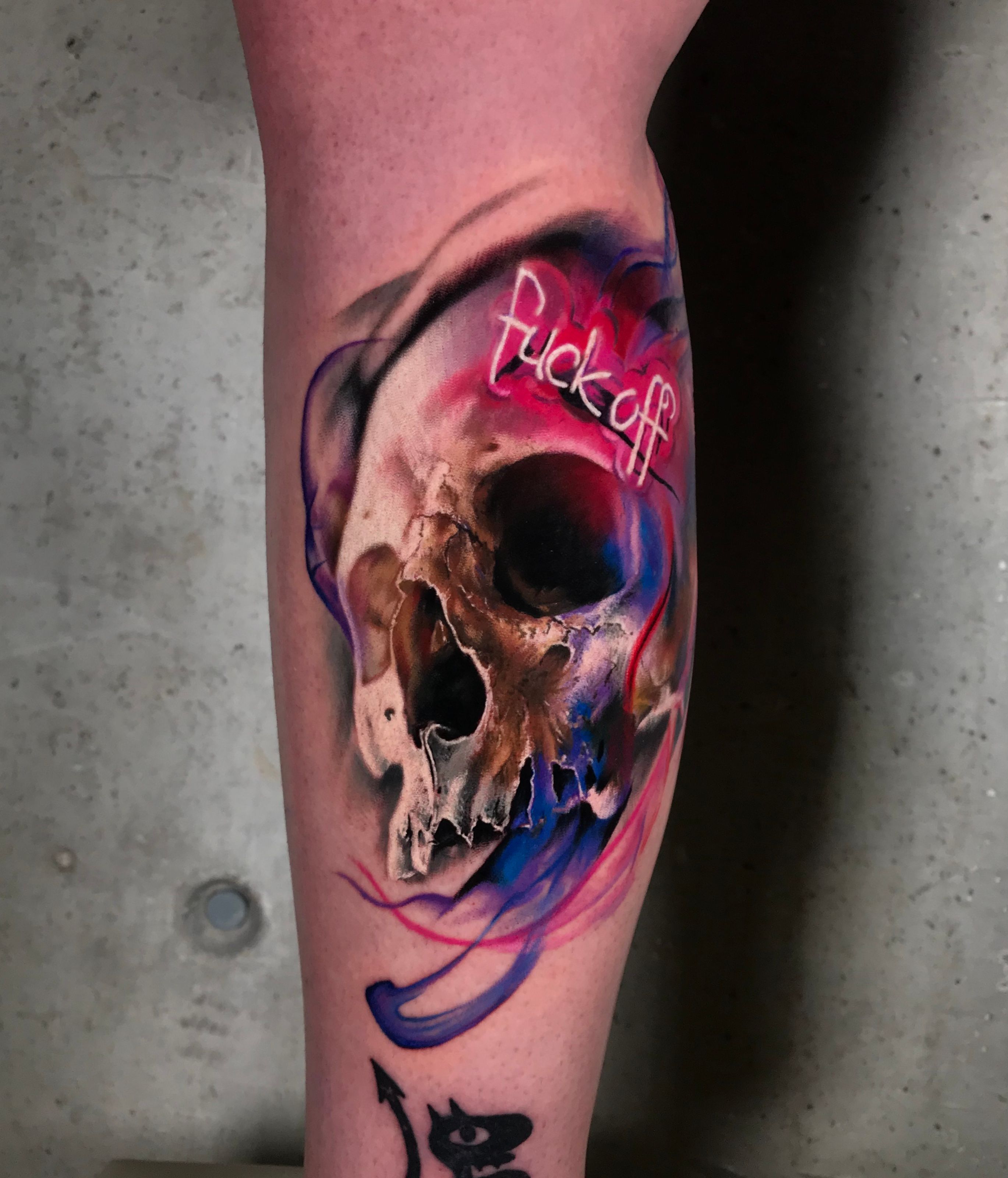 Colourful Skull  Skull tattoo design Skull sleeve tattoos Skull tattoo