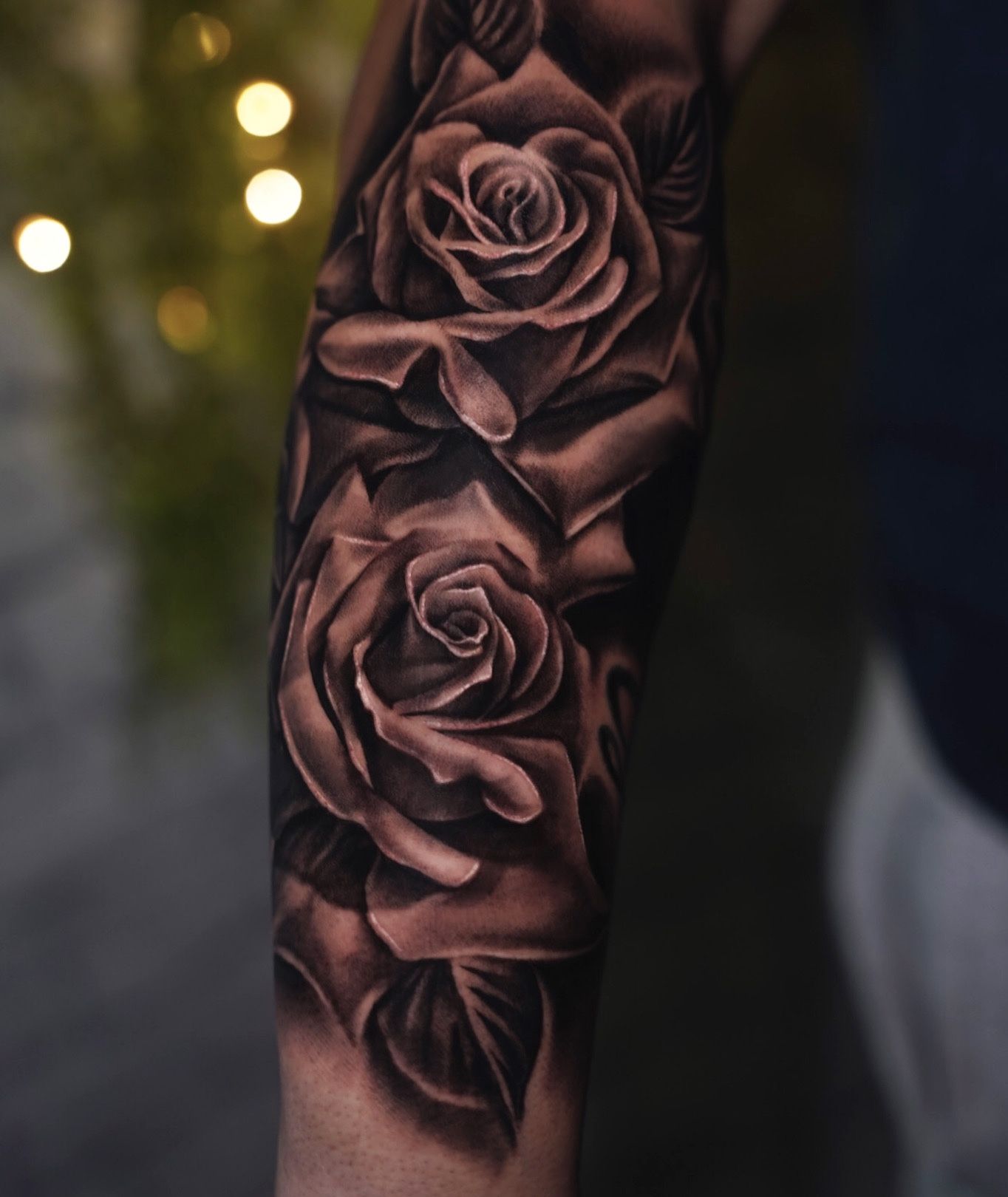 outer forearm rose tattoos｜TikTok Search