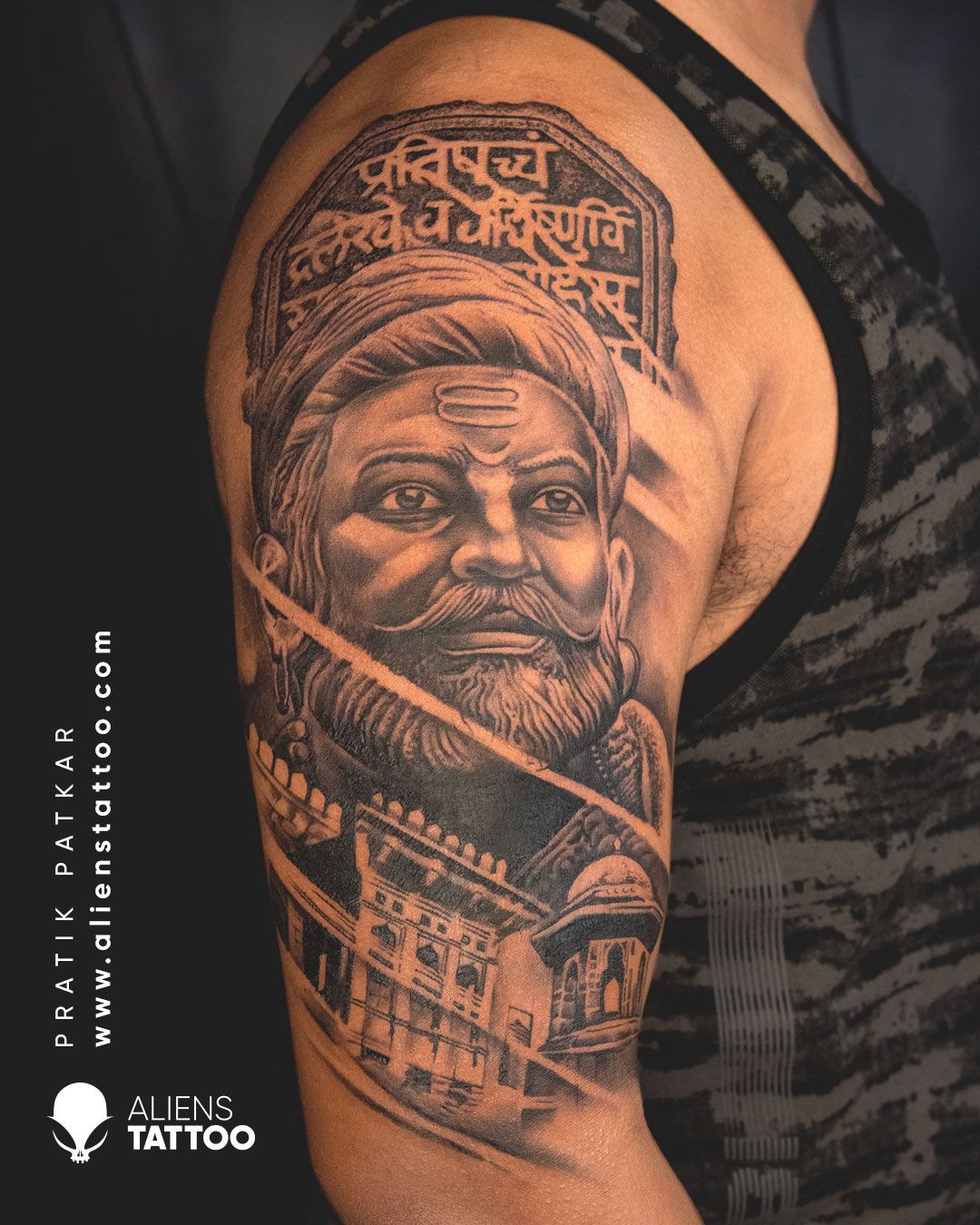 Lillys Fine Tattoo  Chatrapati Shivaji Maharaj Tattoo by deepakvetal5  at lillysfinetattoo chatrapatishivajimaharaj shivajimaharajtattoo  sleeve tattoos tattoo design likeyou  Facebook