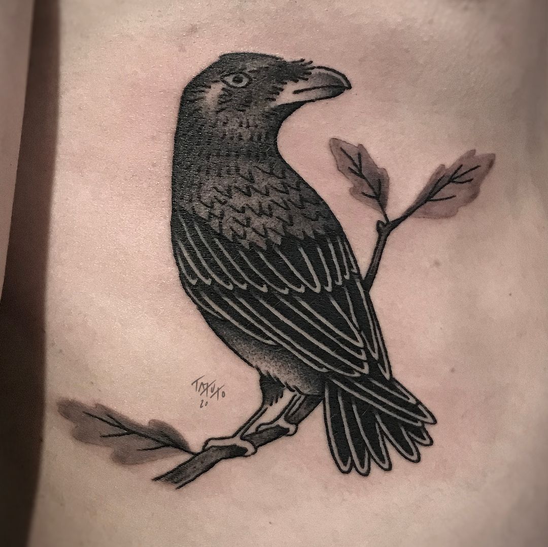 Crow Raven Tattoo Designs For Men  TattooMenu