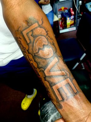 LOVE “LOYALTY OUT VALUES EVERYTHING “ ! Had fun know king this quick piece out 
