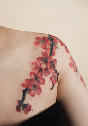 sumi-e plum blossom (cover up)