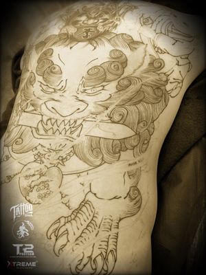 #狻猊 #金童玉女 #inprogress #刺青 #tattoo #紋身 #麥刺青 #irezumi #toptattooartist #tattoooftheday #besttattoooftheday #taichung #台中 #taiwan #台灣 #台中刺青 #japanesetattoo #japanesestyle #chineseculture #傳統圖 #newtraditionaltattoo #orientaltattoo #NeoJapanese #新傳統 #tattoodna #t2needlecartridge #t2proteam #xtremetattooink 