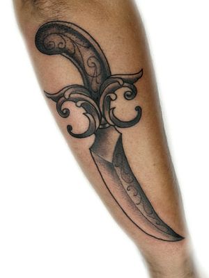 Dagger tattoo