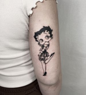 Tattoo uploaded by Rosey Wain • Look the clown is my signature character I  love to draw, he's from 1930s Betty boop cartoons, mixed with a modern Louis  Vuitton pattern! • Tattoodo