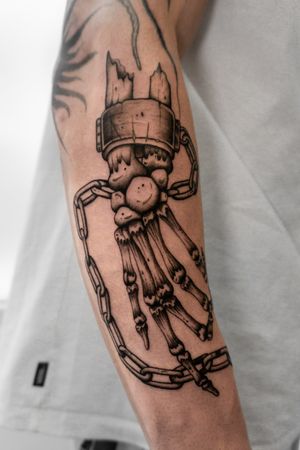 Skeleton hand tattoo!