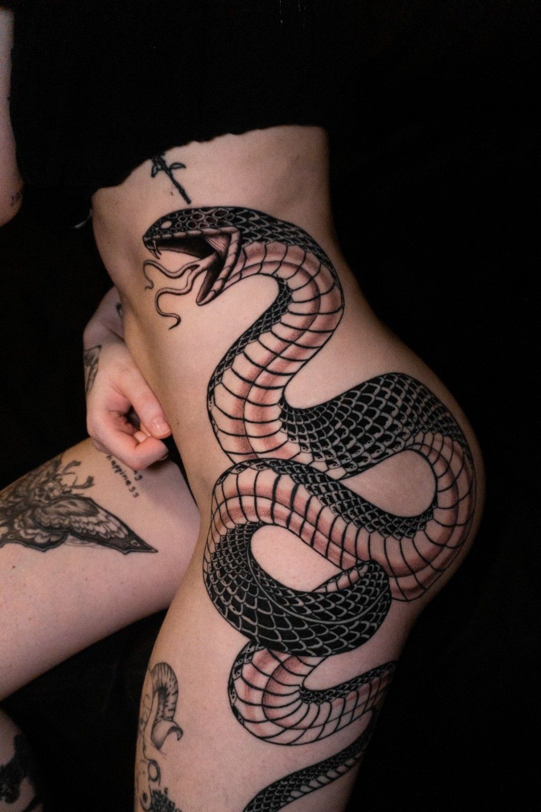 Tattoo uploaded by Valentino Dellagiacoma  Snake tattoo on ribs  Tattoodo