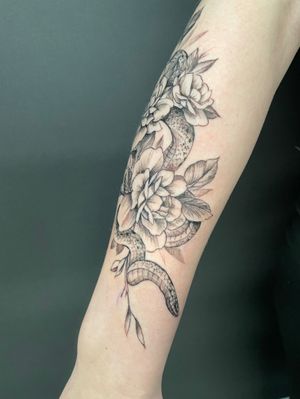 Floral and snake 