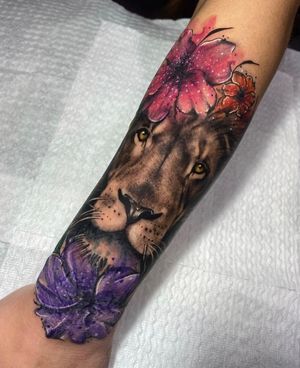 (Cover up) leon para cubrir cicatrices.