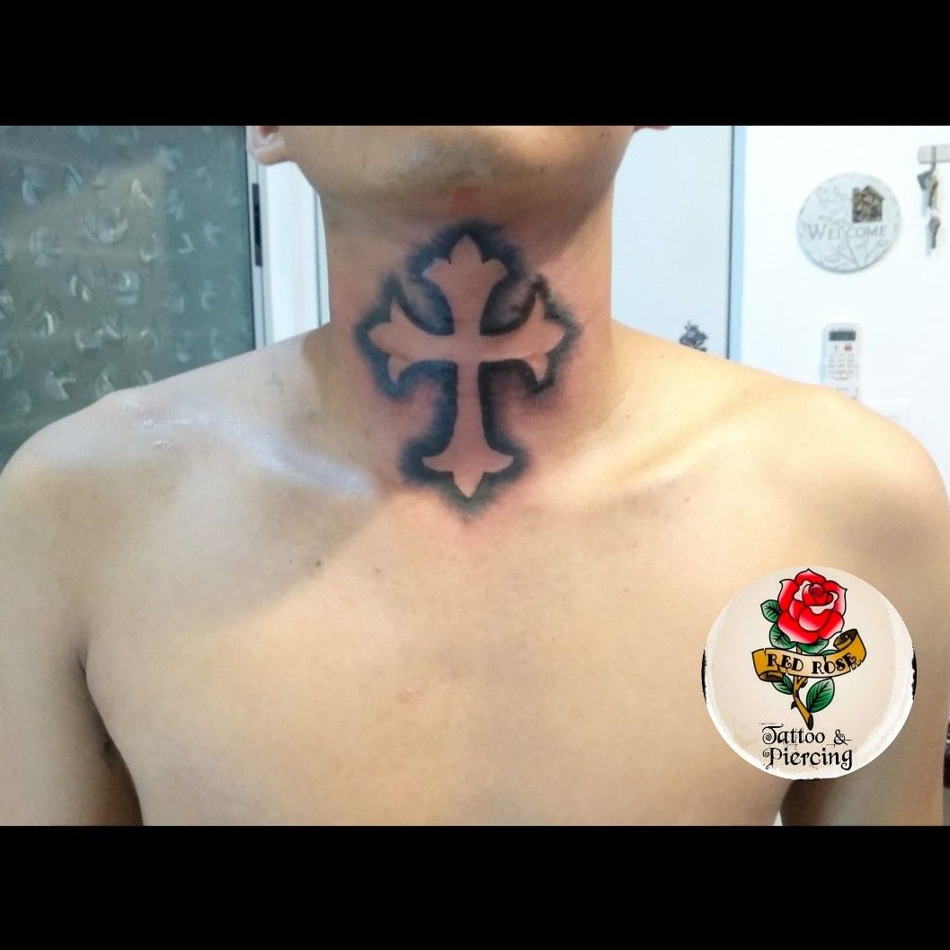 Cross Neck Tattoos | 34 Best Neck Tattoos for Men | PROJAQK | Cross tattoo  neck, Cross tattoo for men, Neck tattoo for guys