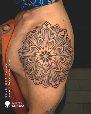 Checkout this amazing Mandala Tattoo by Devendra Palav at Aliens Tattoo India.If you wish to get this amazing Mandala Tattoo then visit our website - www.alienstattoo.com