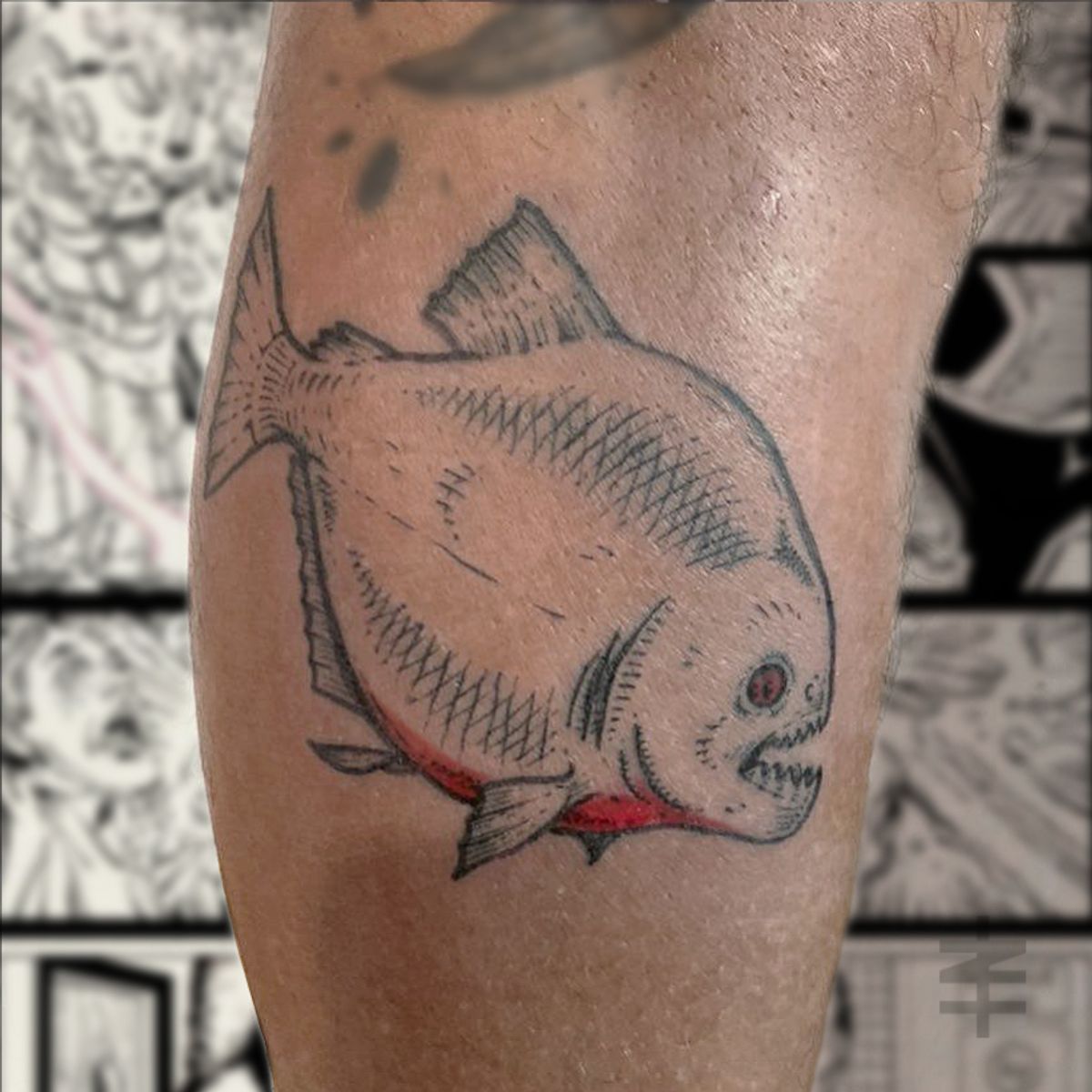 Tattoo uploaded by Zazie Tattoo • PIRANHA • Tattoodo