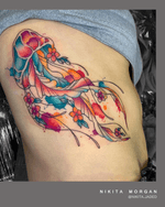 Technicolor Tenticles . . . #beautiful work by @nikita.jaded . . . SAME DAY BOOKINGS AVAILABLE. . . . DM: @kakluckytattoos Call - 021/422/2963 Email - info@kakluckytattoos.com . . . #colourtattoo #watercolourtattoos #jellyfish #jellyfishtattoo #watercolourjellyfish #watercolourjellyfishtattoo #colourtattoo #colourtattoos #colourfultattoo #ribtattoo #ribtattoos #ribtattoosforwomen #colourfultattoos #colourjellyfishtattoo #kakluckytattoos #fresh #love 