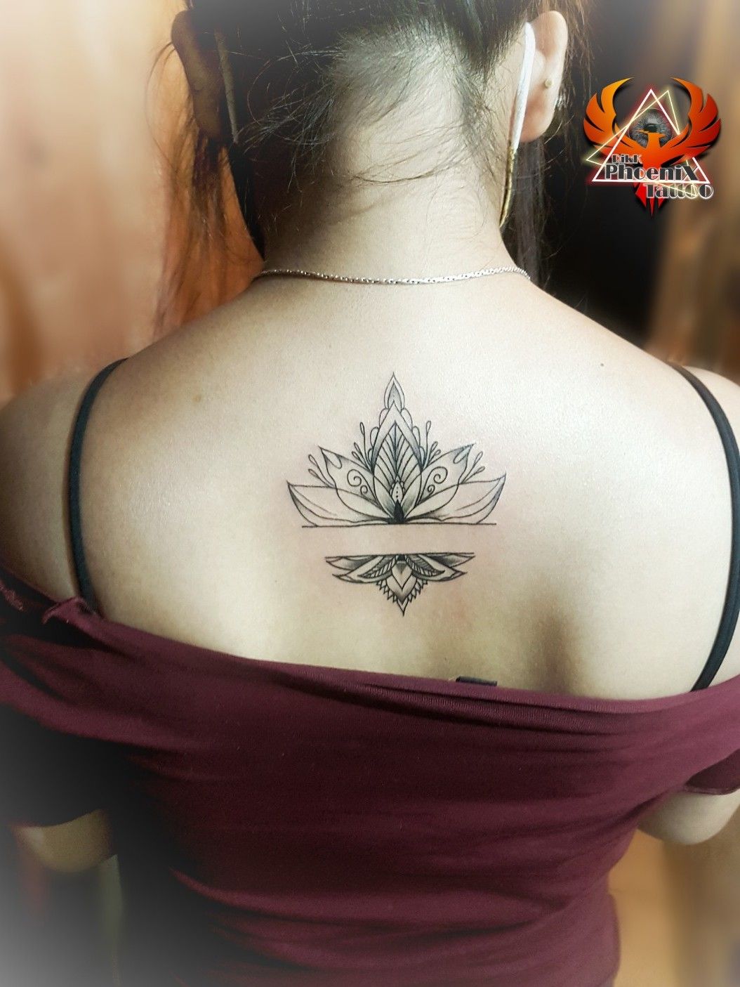 Buy Unalome Lotus Tattoo, Lotus Tattoo, Fake Tattoo, Black Tattoo, Flash  Tattoo, Feminine Tattoo, Symbol Tattoo, Lace Mandala, Minimalist Online in  India - Etsy