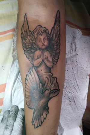 Angel tattoo 70% to finish 