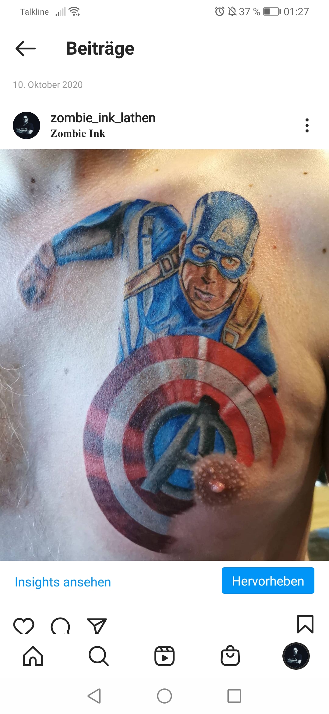 UPDATED 40 Heroic Captain America Tattoos