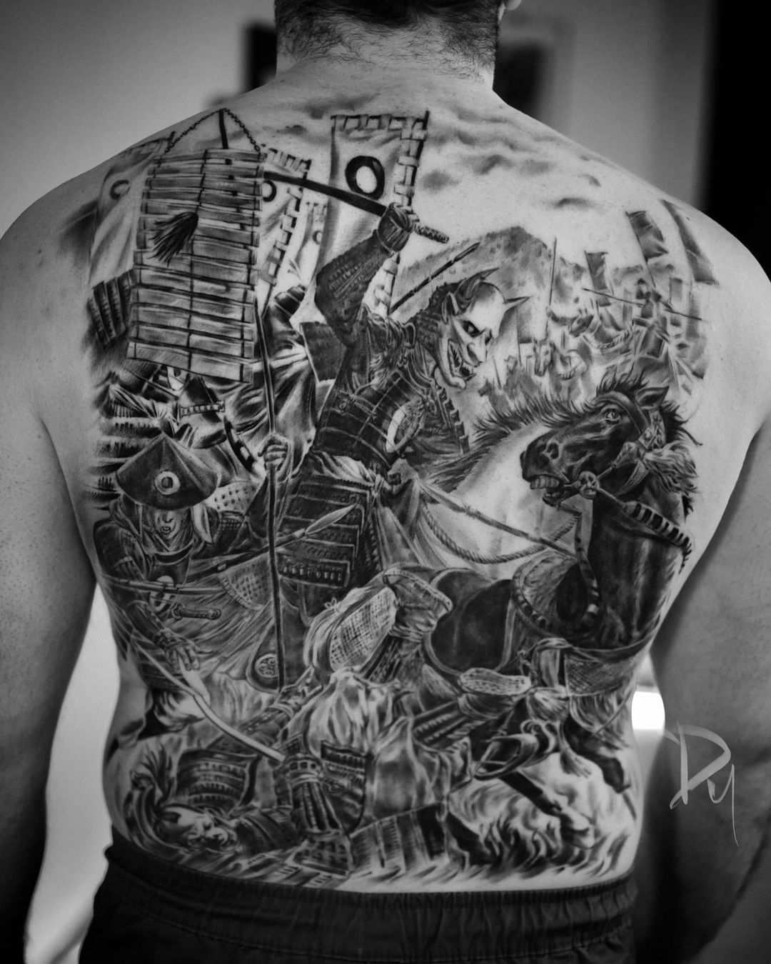 Chronic Ink Tattoos on Twitter Samurai back piece inprogress by Tristen  WorkProud WearProud httpstco6FfMAFBRNa  Twitter
