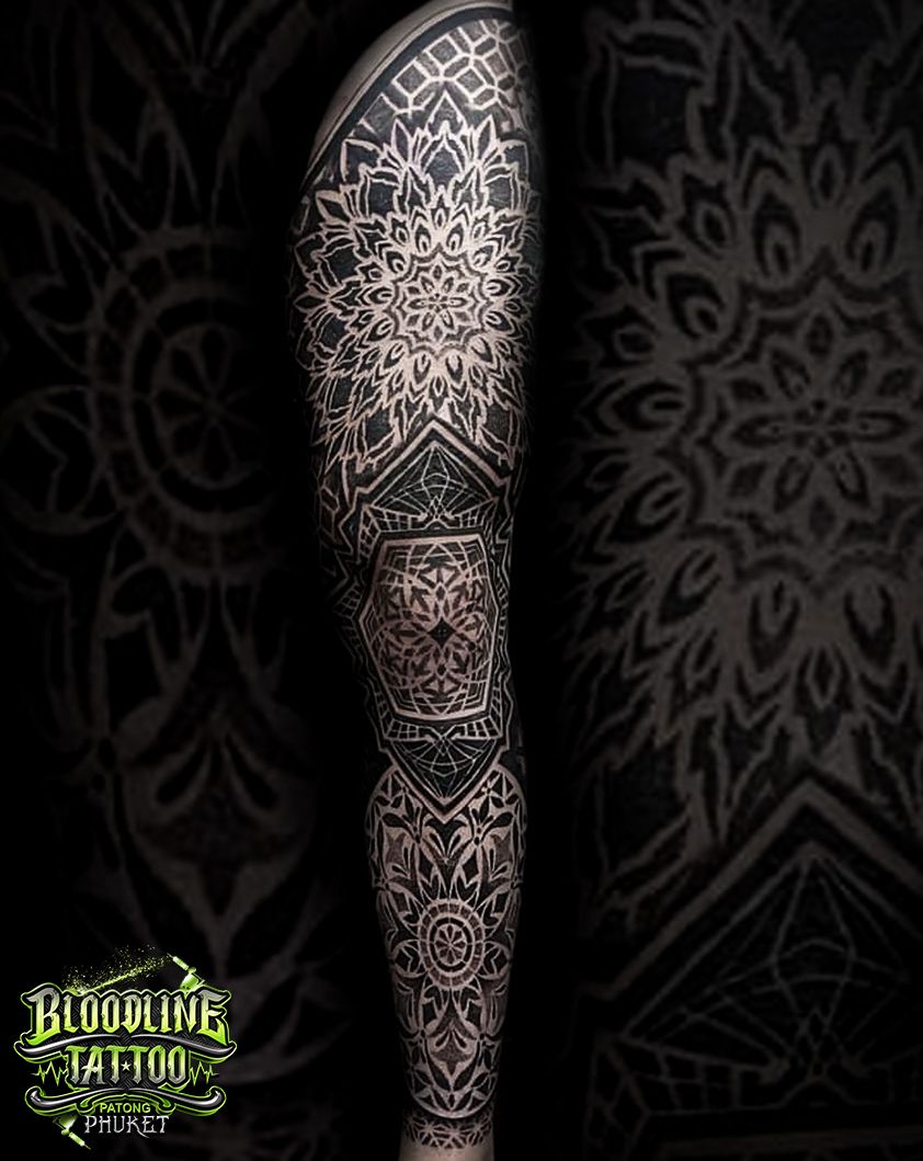 Tattoo uploaded by Bloodline Tattoo Phuket • Mandala Full Leg Sleeve •  Tattoodo
