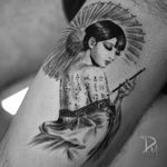 Japanese geisha tattoo