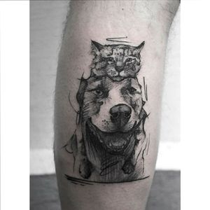 #cat #dog #tattoo #lodz #tatuażłódź #blackwork #blackworker #darkart #darkartists #blacktattoo #illustrativetattoo #tttism #blackworkers #tattoolife #linework #blxckink #onlythedarkest #polandtattoos #thedarkestwork #blackworkershero #blkttt