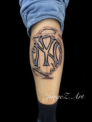 Tattoo uploaded by Jorge Z • New York Yankee Design IG: JorgeZ.Art •  Tattoodo