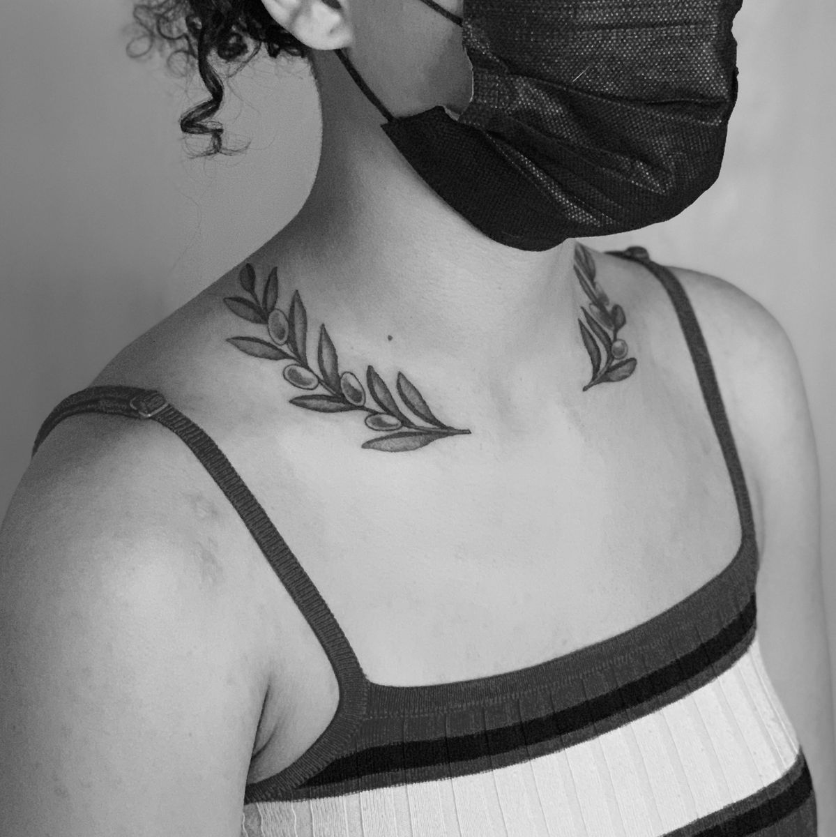 Tattoo uploaded by Kamil Arthur • Olive branches on the neck • Tattoodo