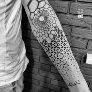 Part of "Pattern" ...keep hitting Andrey - To be continued... - #тату #узор #візерунок #trigram #tattoo #pattern #inkedsense 