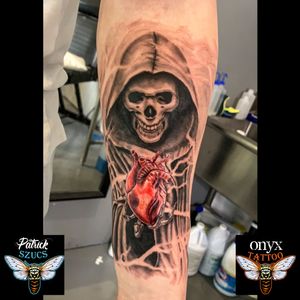 Grim Reaper Tattoo#grimreaper #heart 