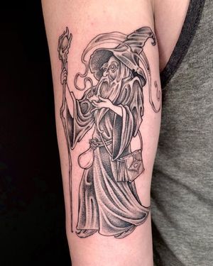 Wizard on back of upper arm. 